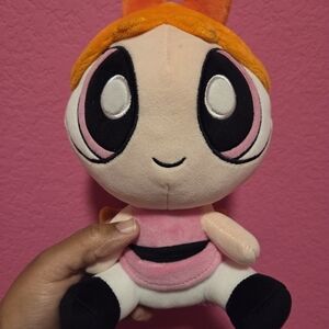 Powerpuff Girls Blossm Plush Toy - Pink and Black
